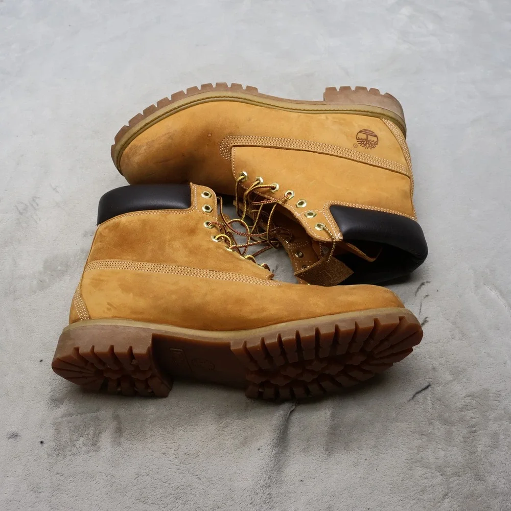 Timberland Men 13M Combat Boot Premium Waterproof Leather Classic Workwear 10061